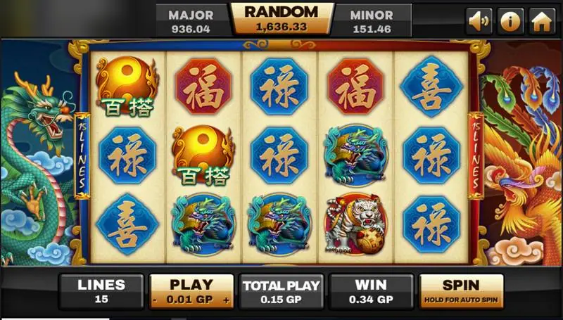 Gulungan Archer di Joker123 dengan dua bola wild yin-yang bertanda 百搭 di gulungan 1 dan 2