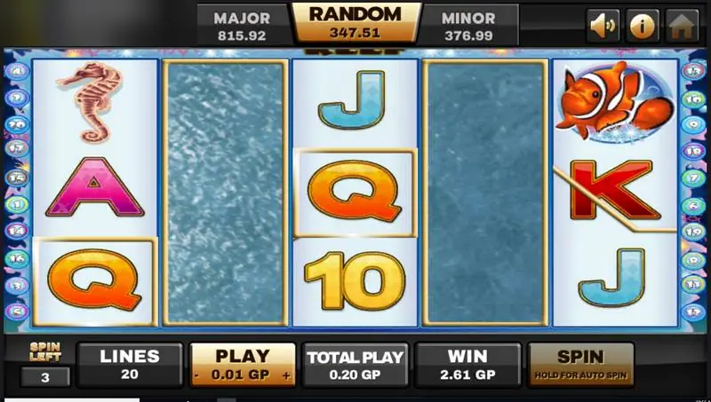 Free game Dolphin Reef di Joker123 dengan gulungan 2 dan 4 tertutup air sebagai wild meluas dan sisa 3 putaran